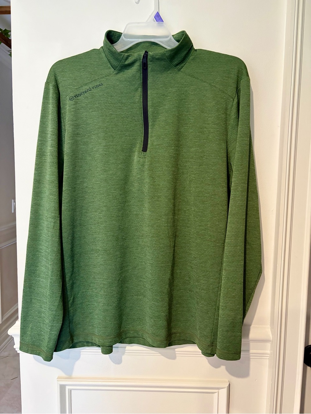 Vineyard Vines OTG On-The-Go Sankaty Quarter Zip Pullover Men’s XXL Olive Green